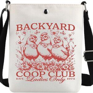 Waterproof Chicken Farmer Crossbody Bag - Compact & Functional Travel Accessory
